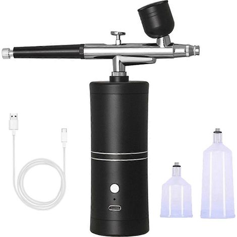 Kit aérographe neuf avec compresseur sans fil rechargeable --- (1/5)