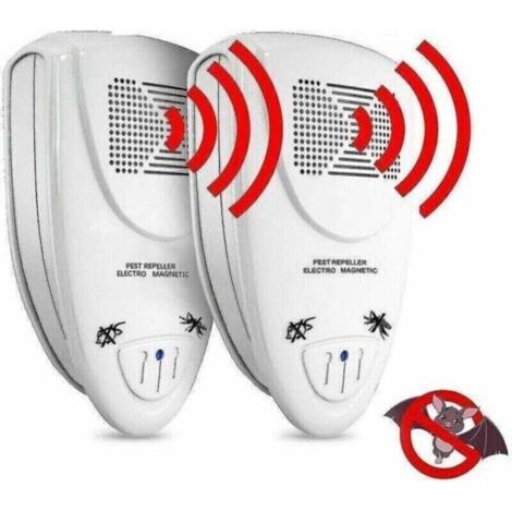 Répulsif À Ultrasons Pour Chauves-Souris - Portée 9 À 74 M² - Usage Intérieur - Lot De 2 (1/4)