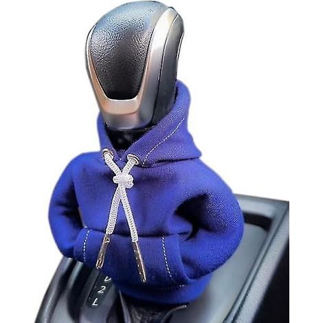 Schalthebelabdeckung mit Kapuze, Schalthebel-Hoodie, Schalthebelabdeckung mit Kapuze, Schalthebel-Hoodie, Auto-Schalthebel-Hoodie – Blau (1/5)