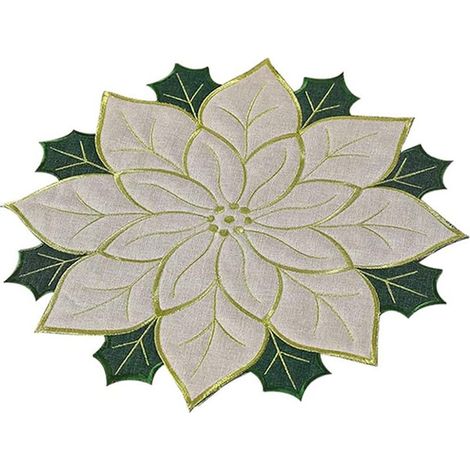 Ensembles Napperons Feuille De Houx Décoration Intérieure Décor De Mignon Napperon De Houx Sets De Table Nappes à Manger Accessoires De Polyester (1/5)