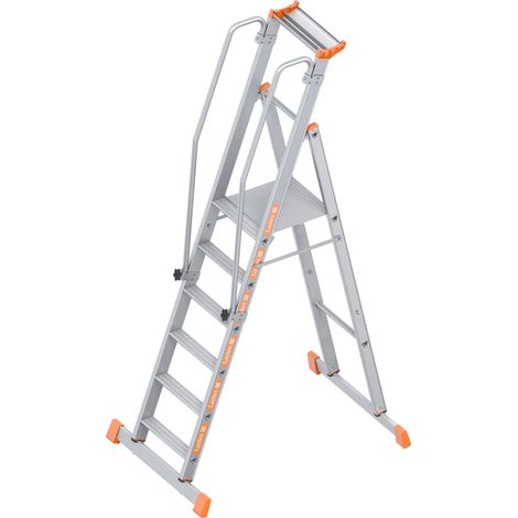 Layher Plattformleiter Topic 1074 6 Stufen (1/4)