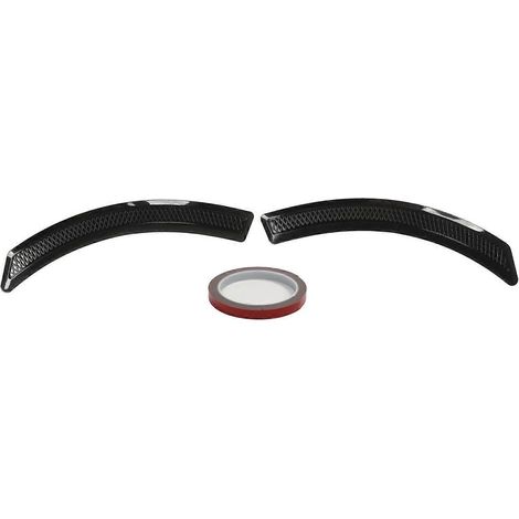 Lot de 2 protections de passage de roue universelles anti-collision de 41,5 cm, noires, pour ailes de voiture. (1/4)