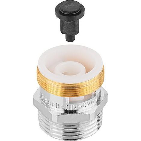 Aérateur M27x1 x DN20 (3/4") pour robinetterie extérieure Frost-Tec, chromé