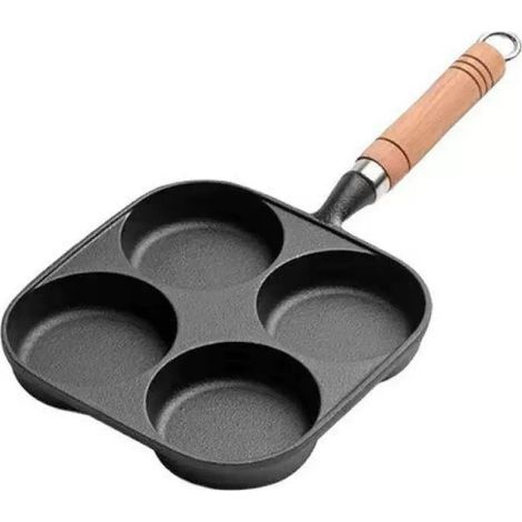 Schwarze Mehrzweck-Frühstückspfanne mit Antihaftbeschichtung (1/5)