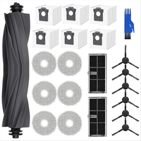 Pour aspirateur robot Dreame L10s Pro Ultra Heat : brosse principale, filtre HEPA, lingette de nettoyage et sacs à poussière (1/5)