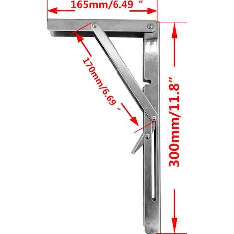 304 Stainless Steel Light/Heavy Duty Short Tongue Bracket, Load Capacity Less Than 150-250KG, Marine Five-Piece Fitting - Light Duty - 304 Stainless Steel (1/4)
