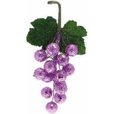 Grappoli uva per albero di natale - colore viola - decorazione addobbo natalizio