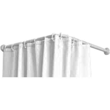 [PRODUIT D'OCCASION] Tringle à rideau - courbée - blanche - 70x100 à 175cm