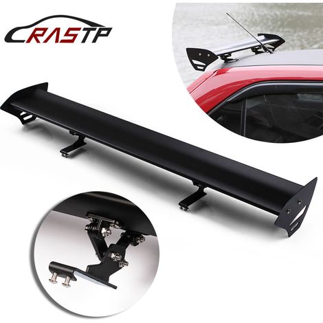 Car modification: No-drill single-layer aluminum alloy rear wing, hatchback spoiler, aerodynamic wing - high-quality aluminum alloy - no-drill version (1/4)