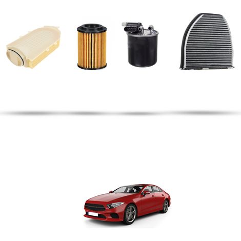 Kit tagliando 4 filtri compatibile con Mercedes CLS (C218) 220CDI 125kw Dal 2014 (1/5)