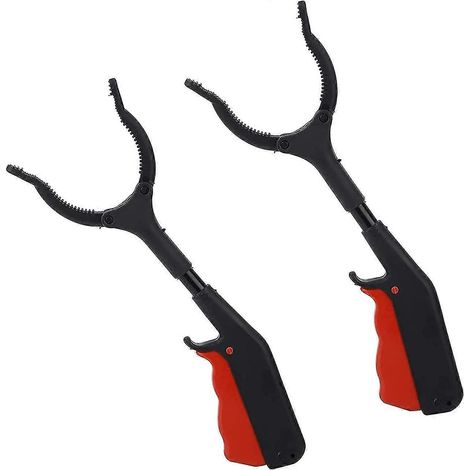 Lot de 2 pinces de préhension pour enfants de 30 cm, pince courte pour seniors, pince de jardin, pinces de ramassage, pinces hygiéniques (2024) (1/5)