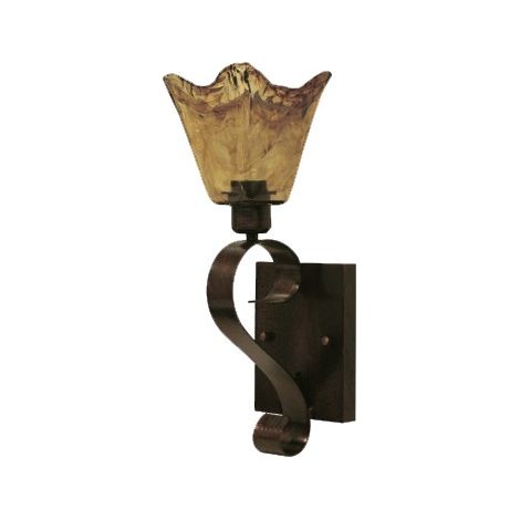 Lanterna a muro in metallo per interno Bronzo Anticato E27 Mediterraneo Lampedusa Garden Deluxe Collection (1/2)