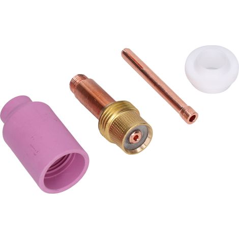 Jeu de pièces TIG WP17/18/26 : buse céramique, électrode, pince, joint et raccord, accessoires soudure professionnels. (1/5)