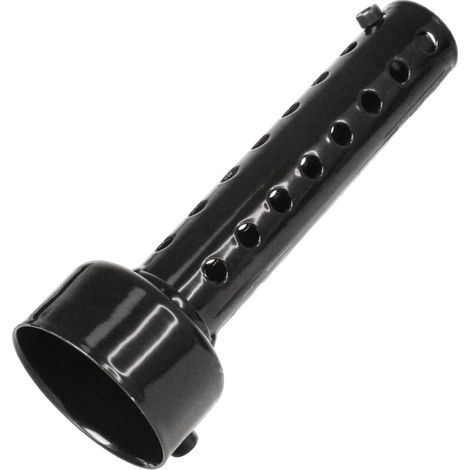 Silencieux d'échappement moto, silencieux turbo sound, 1 pièce, 48 mm, noir, adapté au diamètre du tuyau d'échappement 47 mm - 48 mm (1/5)
