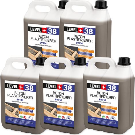 LEVEL+ Beton-Zusatzmittel Fliessmittel Plastifizierer Betonverflüssiger L+38 - 25L