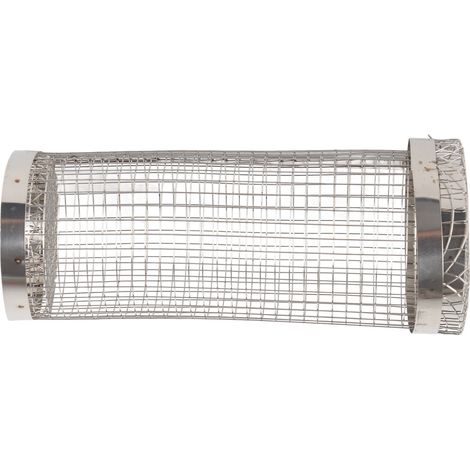 Panier à rôtisserie roulant en acier inoxydable pour barbecue, idéal pour les enfants et les grillades en extérieur (20 x 9 x 9 cm). Dimensions : 20 x 9 x 9 cm. (1/5)
