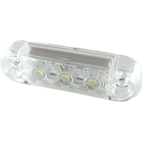 Feu de position à LED FR0171 3 LED Blanc 12-24V 63mm