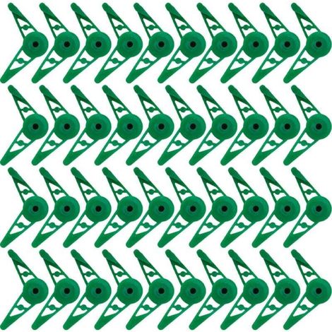 Lot de 60 pinces à plantes réglables 360°, pour tiges et entraînement faible stress (1/4)