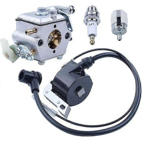 Kit carburateur, bobine d'allumage et bougie pour tronçonneuse Husqvarna 50 51 55 Rancher (1/4)