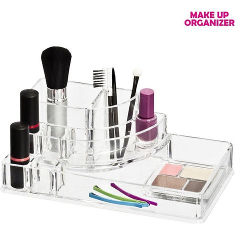 Cleafe - Organizer Cosmetici Trucco Make Up 8 Comparti Organizzatore In Acrilico Beauty - (1/3)