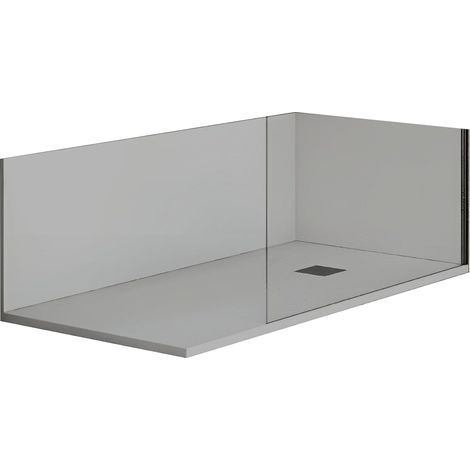 Duschrückwand NEXO grau 100x120 cm
