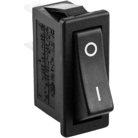 10 pcs Interrupteur à bascule noir SPST 2 broches 31.5x13.9x34.8 mm (1/5)