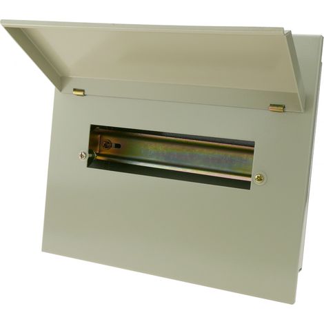 BeMatik - Caja de distribución eléctrica de 10 módulos 18mm IP40 para empotrar de metal SPN
