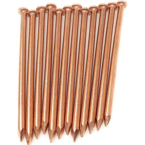 Packung mit 12 Kupfernägeln zur Baumstumpfentfernung (10 cm), Kupfernägel, Stumpfentfernungsspitzen, Baumbefestigungsnägel (1/5)
