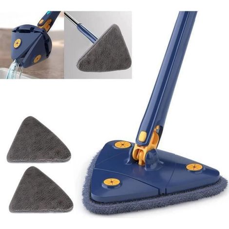 GOD10722-Vadrouille de Nettoyage Réglable Rotative à 360 Balai de Nettoyage Triangulaire Reusable avec Compression Automatique de l (1/4)