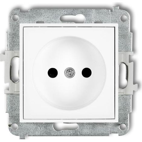 MINI Einzelsteckdose mit Jalousien, weiß, MGP-1p