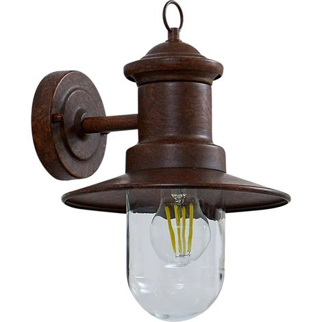 [GEBRAUCHT] B-Ware Lindby Eloretta Draußen Wandleuchte Rost Stahl Lampe Licht Außenlampe Leuch310