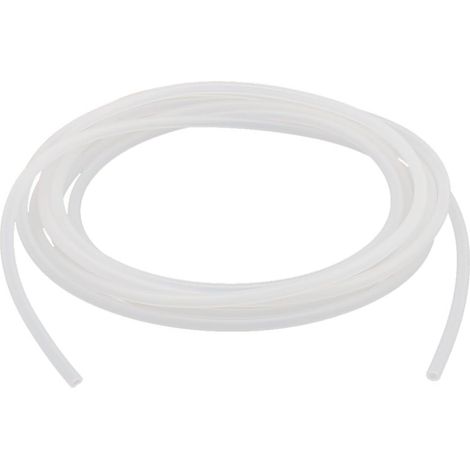 2 x 4mm résistant aux hautes températures 2,5M tuyau flexible en silicone blanc-crème (1/2)