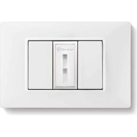 Lampada di emergenza a led da incasso colore bianco finder 1l1082300000