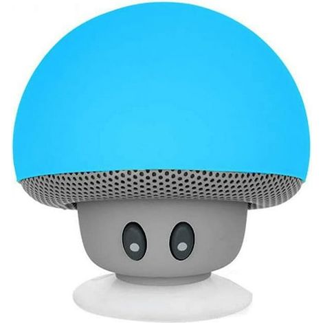 Enceinte Bluetooth étanche 7,3x7,3x8,9cm Champignon - Son puissant - Multifonction - Ventouse pour fixation partout - Idée cadeau (1/4)
