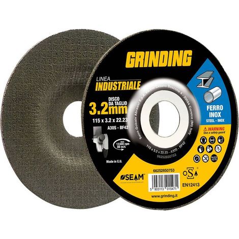 MOLA ABRASIVA PER FERRO 'GRINDING LINEA INDUSTRIALE' ø 125 x 3,2