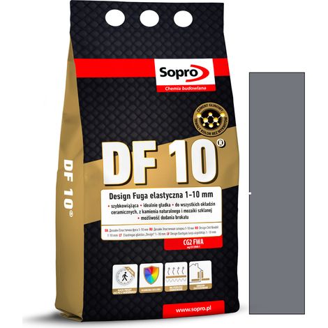 Sopro grout DF10 gris béton 14 4kg 1054A (1/5)