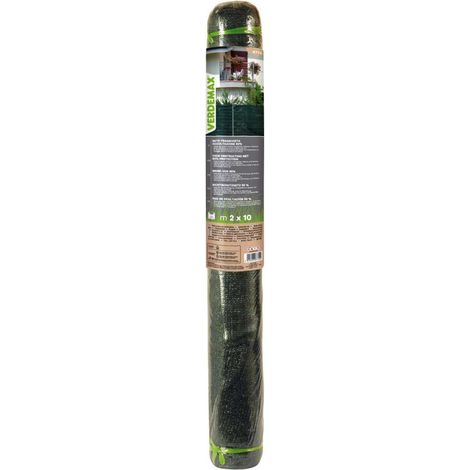 Verdemax Rete Frangivista Verde 2x10 m 95% Schermatura Anti U.V.