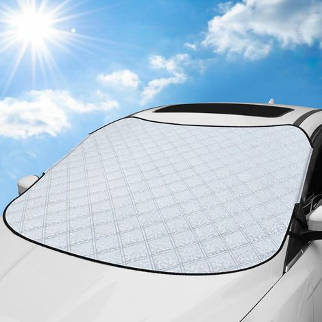 Protection solaire pour pare-brise de voiture Housse de pare-brise d'hiver pliable contre les radiations, le soleil, la neige, la poussière, l'eau (1/5)