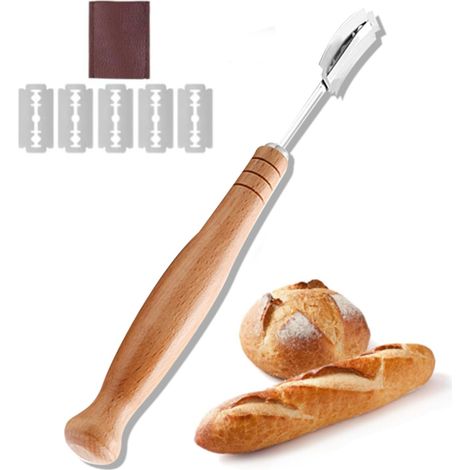 Couteau à Pain Précis avec 5 Lames et Étui Cuir