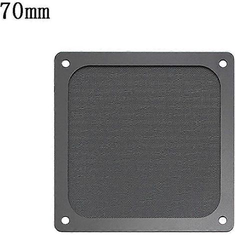 Filtre à poussière magnétique, grille de protection anti-poussière pour ventilateur, avec trou pour PC - 70 mm x 70 mm (1/4)