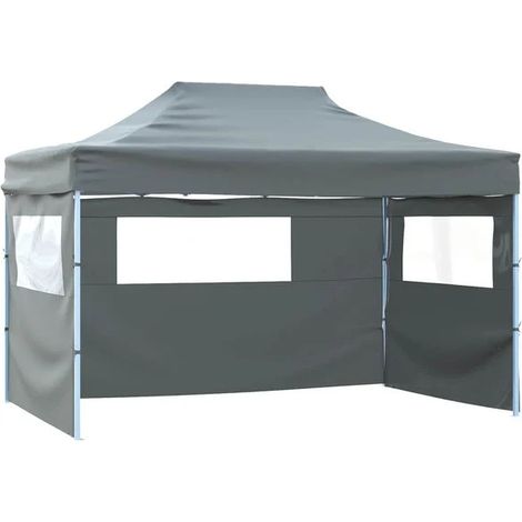Tente de fête Anthracite 291 x 431 x 315 cm Tissu Oxford (1/2)