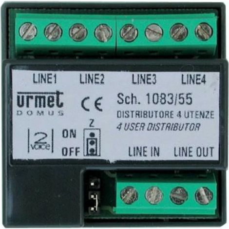 Urmet 1083/55 Video diverter 4 outputs 2VOICE