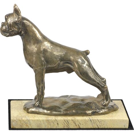 Boxer, Boxer I: una estatuilla de perro, una figura de silueta de perro, un trofeo para una exposición canina de Art-Dog. (1/5)
