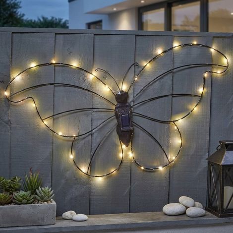 Lunaria Papillon Butterfly Solar Wall Light (1/2)