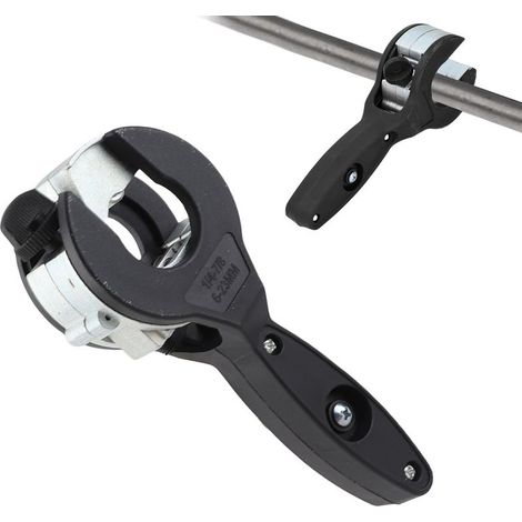 1 Coupe-tube à cliquet 2 en 1, aluminium et ABS, pour tuyaux PPR PVC cuivre 6,35-22,2 mm, espace réduit (1/5)