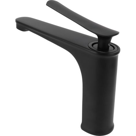 Robinet Lavabo Monotrou Mélangeur Eau Chaude Froide pour Vasque Salle de Bain, Robinetterie Mitigeur G3/8, Usage Domestique (1/5)