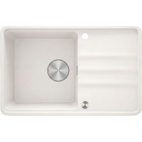 Lavello cucina da incasso in granito con 1 vasca e gocciolatoio 78x50 cm alabastro - Mira