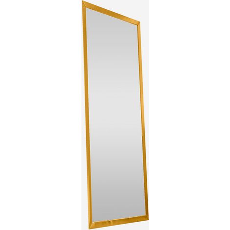 Specchio da parete rettangolare con cornice in alluminio Suva - Oro
