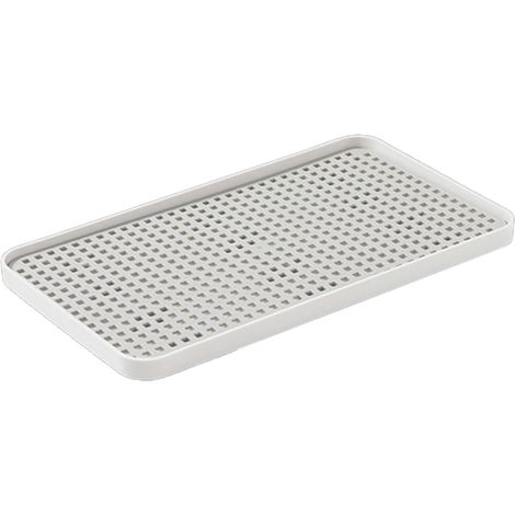 Bac À Égoutter - Bac À Thé Rectangulaire Double Niveau - Pour Ustensiles Fruits Légumes - 45 x 28 x 8 cm - 1 Pièce (1/5)