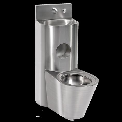KWC Sanitärkombination, HEAVY DUTY, Edst, Hw.-mont, Drsp, Hydr, WC Mi (1/2)